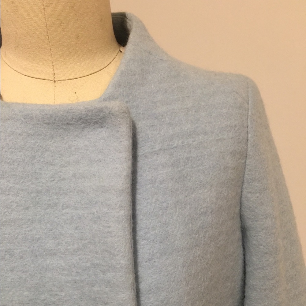 Powder blue Zara topcoat